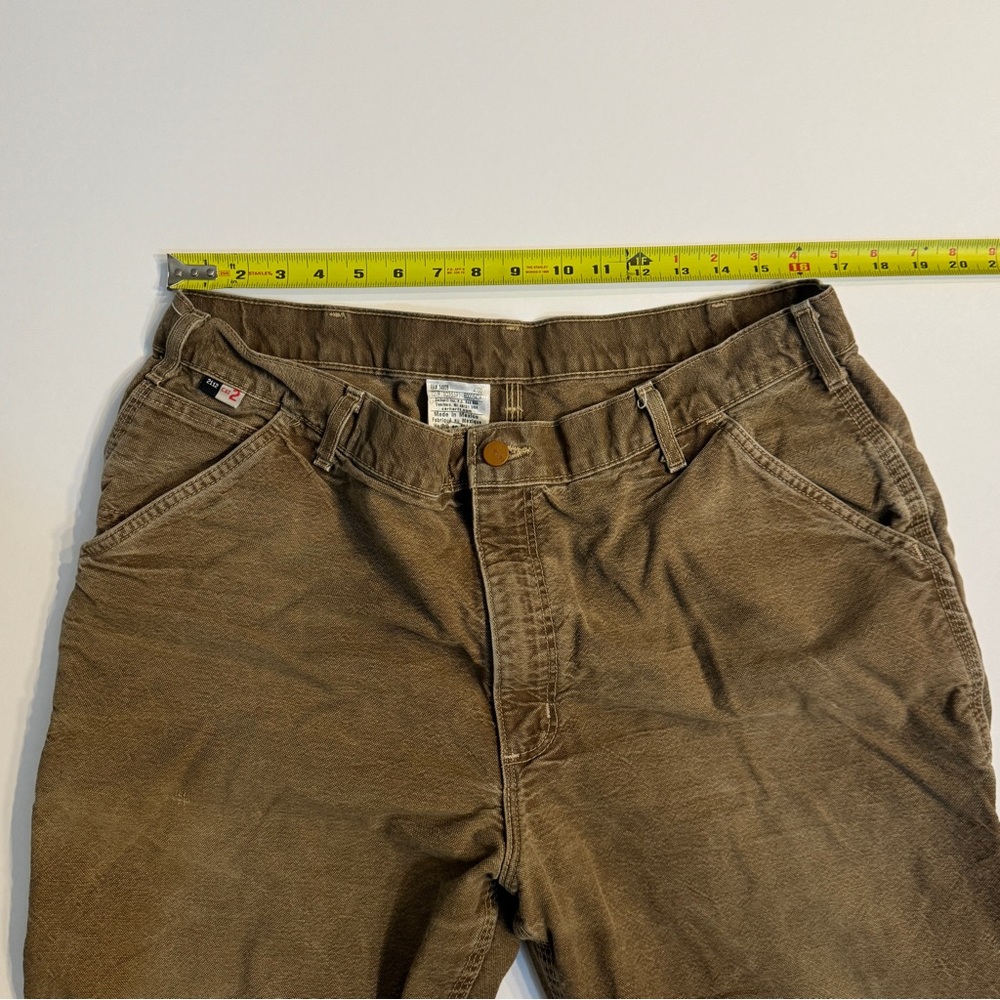 Carhartt FR Pants Men's 38x32 Original Fit Tan/Beige Flame Resistant - Picture 5 of 8